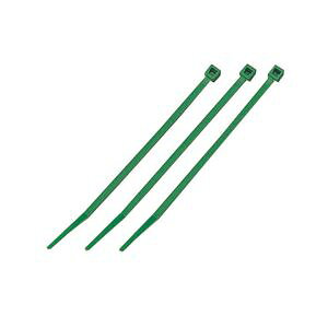 �i�܂Ƃ߁j�����o���h �P�[�u���^�C�i�J���[�j �y����250mm/100�{��×10�Z�b�g�z �O���[���i�΁j �}�[�x�� MCT-250GN