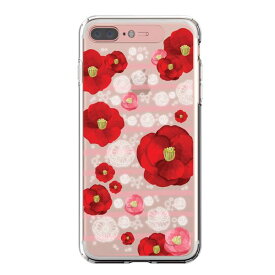 LIGHT UP CASE iPhone 8 Plus / 7Plus Soft Lighting Clear Case Flower Rosa （ローズゴールド）
