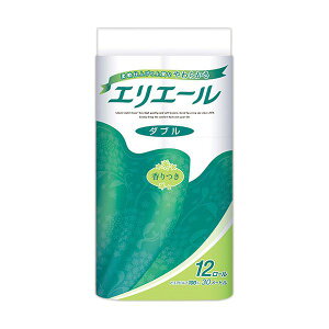 大王製紙 エリエールトイレットティシュー ダブル 芯あり 香りつき 30m 1セット(72ロール:12ロール×6パック)