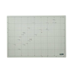 (まとめ)TANOSEE フタル酸エステル不使用 滑りにくいカッターマット A3 320×450mm 1枚 【×3セット】