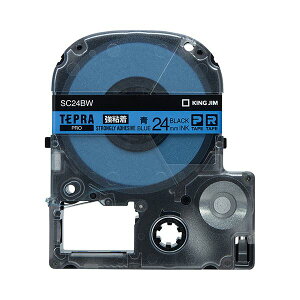 (�܂Ƃ�) �L���O�W�� �e�v�� PRO �e�[�v�J�[�g���b�W ���S�� 24mm �^������ SC24BW 1�� �y×10�Z�b�g�z