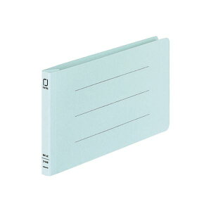 (まとめ) コクヨ 統一伝票用フラットファイル B4 1/3ヨコ 150枚収容 背幅18mm 青 フ-V49B 1パック(10冊) 【×10セット】