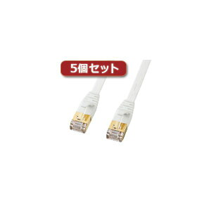 5�Z�b�g �T�����T�v���C CAT7�E���g���t���b�gLAN�P�[�u���i3m�A�z���C�g�j KB-FLU7-03WX5
