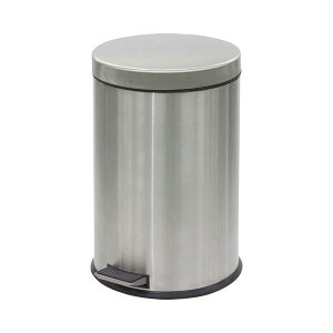 (まとめ) ステンレスペダルボックス 20L SU-909-920-0 1台 【×5セット】