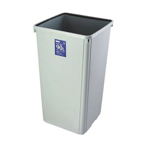(まとめ)エコン ダストボックス 角型 本体90L 808338-01 1個【×3セット】(フタ別売)