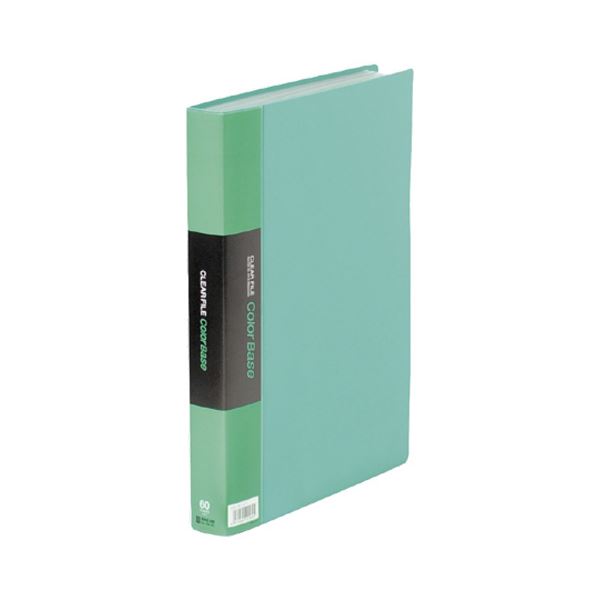 (まとめ) キングジム カラーベーストリプル A4タテ 60ポケット 背幅35mm 緑 132-3C 1冊  