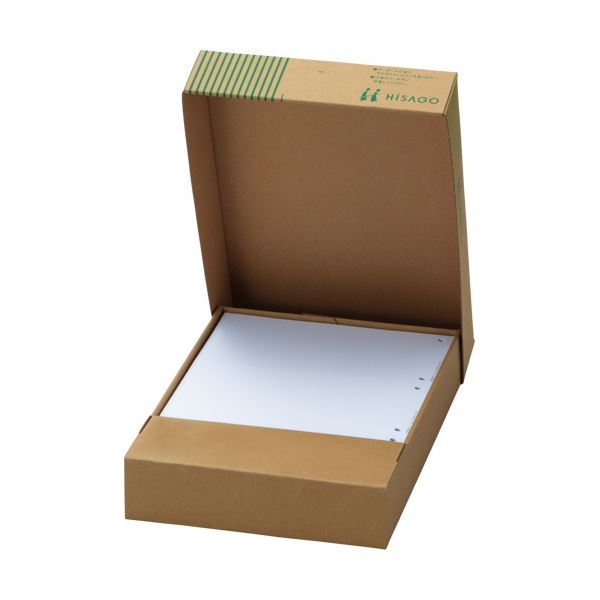 (まとめ）TANOSEEマルチプリンタ帳票(FSC森林認証紙) A4白紙 3面6穴 1セット(1000枚:500枚×2箱)【×3セット】：ワールドデポ