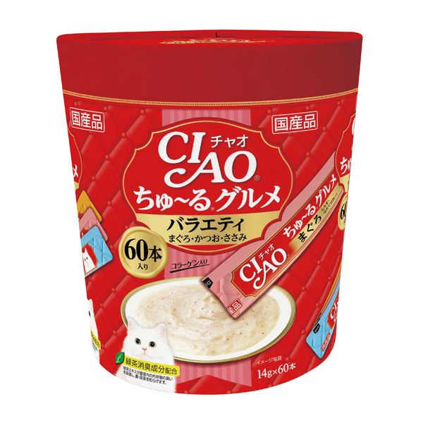 まとめ CIAO ちゅ～るグルメ バラエティ 14g×60本 ペット用品 猫フード ×8セット 日本