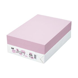 TANOSEE カラーペーパー Juicy ピーチ A4 500枚 【×10セット】