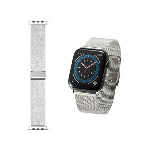 �G���R�� �A�b�v���E�H�b�` Apple Watch �o���h SE 6 5 4 �i44mm�j SE 3 2 1 �i42mm�j �X�e�����X �T�C�Y�����\ �V���o�[ AW-44BDSSMSV
