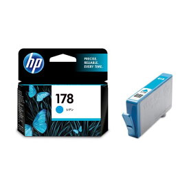 (まとめ) HP178 インクカートリッジ シアン CB318HJ 1個 【×10セット】
