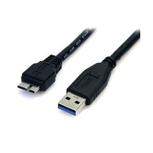 yzi܂Ƃ߁jStarTech.com USB3.0P[u 0.5m Type A-Micro B IX/IX ubN USB3AUB50CMB 1{ y×5Zbgz