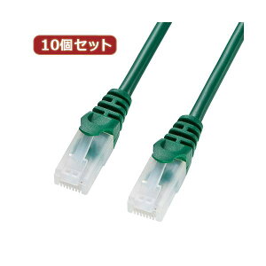 10�Z�b�g�T�����T�v���C �c���܂�h�~CAT5eLAN�P�[�u�� LA-Y5TS-07GX10