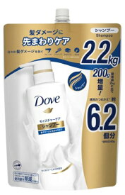 【 2200ml】Dove (ダヴ) モイスチャーシャンプー 詰替え用 2.2 kg フレッシュな果実の香り 大容量 ダブ シャンプー