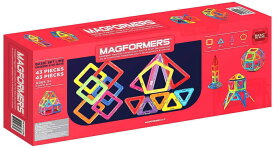 マグフォーマー 43ピース ベーシックセット 玩具 知育 2D 3D 立体 手先 ブロック プレゼント 誕生日 贈り物 おもちゃ クリスマス