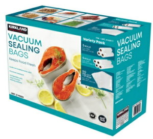 �J�[�N�����h�V�O�l�`���[ �^��o�b�O �A�\�[�g�����g �p�b�N Kirkland Signature Vacuum Sealer Bags Assortment ���[����3�{ ���[����4�{ �o�b�O50�� �^�� �ۑ� �^��p�b�N �V�N �N�x ����h�~ �ቷ���� �t
