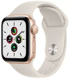 【新品】Apple Watch SE GPSモデル 40mm アップルウォッチゴールド アルミニウムケース スターライトMKQ03J/Aスポーツバンド Gold Aluminum Case Starlight Sports Band MKQ03J/A 多性能 フィットネスパートナー ワークアウト Apple Watch SE アクティビティリング ランニン