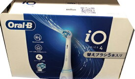 【替え5本付】BRAUN ORALB オーラルB 電動歯ブラシ IO4 替えブラシ/充電器付 歯垢除去力99.7% Bluetooth ioテクノロジー 虫歯予防 はぶらし