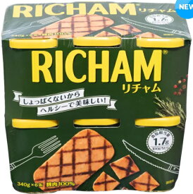 東遠 リチャム 340g x 6個 缶詰 保存食 RICHAM 豚肉100％ 高級ハム缶 韓国ブランド1位 人気 柔らかい しょっぱくない おにぎり 炒め物 プテチゲ サンドイッチ
