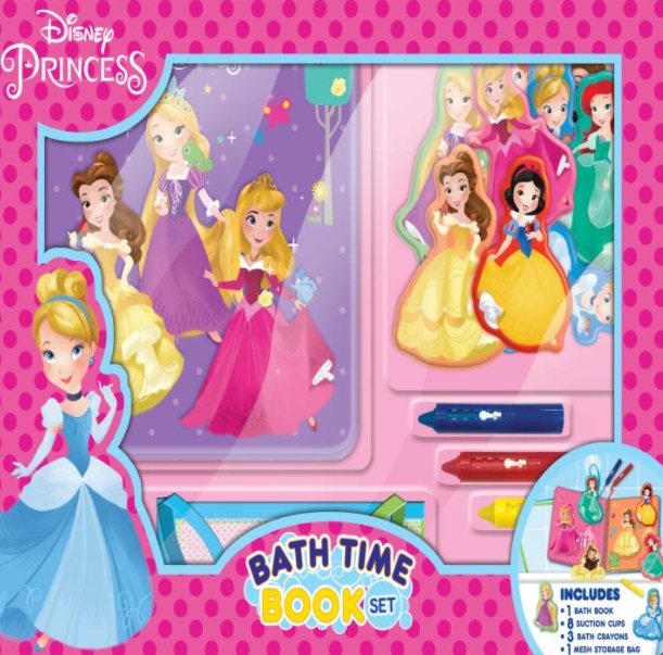 送料込み デラックスバスタイム ブックセット ディズニープリンセス Deluxe Bath Time Book Set Disney Princess 知育 絵本クレヨン 誕生日 おふろ 防水 クリスマス プレゼント く日はお得 おもちゃ