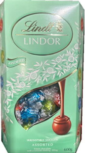 �y������zLINDT �����c �O���[�� �A�\�[�g 600g LINDOR GREEN ASST ���i�� ��y�Y �e�B�[�^�C�� �J�t�F �M�t�g