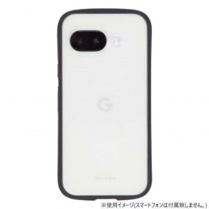 GooglePixel9a��p�w�ʌ^�P�[�X Chrome-CLEAR Black GP9a-CHC02