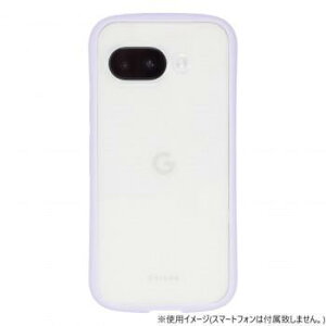 GooglePixel9a��p�w�ʌ^�P�[�X Chrome-CLEAR Lavender GP9a-CHC04
