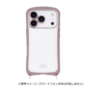 i.Color iPhone17Pro��p�w�ʌ^�P�[�X Cacao/�J�J�I iP25-63P-ICSH05