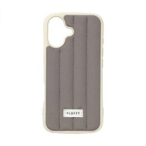 FLUFFY iPhone17��p�w�ʌ^�P�[�X Gray/�O���[ iP25-61-FFYH02