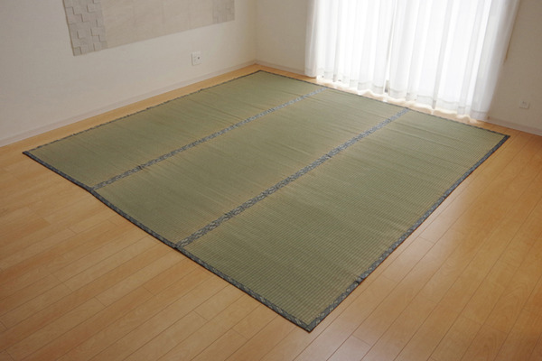 楽天市場】日本製 い草 上敷き/ラグマット 【糸引織 団地間8畳 約340