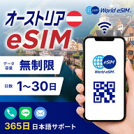 オーストリア・ウィーン 選べる日数 1日〜30日 データ無制限 低速制限なし 長期休み 家族旅行 留学 一時…