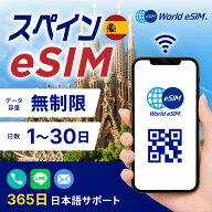 スペイン 選べる日数 1日〜30日 データ無制限 低速制限なし 長期休み 家族旅行 留学 一時帰国 使い放題 E…