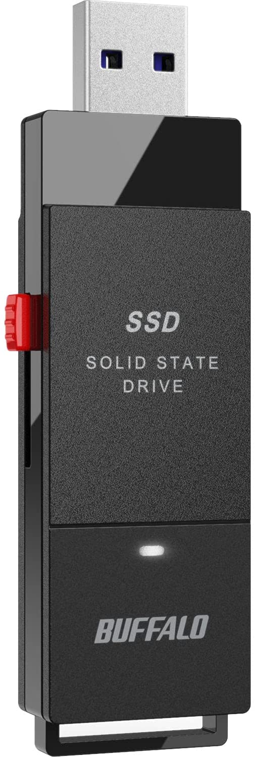 バッファロー SSD 外付け 250GB 超小型 コンパクト ポータブル PS5/PS4対応 メーカー動作確認済 USB3.2Gen1 ブラック SSD-PUT250U3-B/N