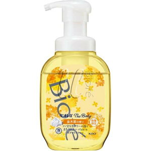 花王 Kao Biore ビオレu ザ ボディ 泡タイプ ポンプ 本体 540mL 金木犀の香り