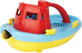 Green Toys グリーントイズ タグボート 船 レッド お風呂 水遊び おもちゃ 並行輸入品