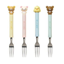 リラックマ マスコット付フォーク リラックマ コリラックマ キイロイトリ チャイロイコグマ 食器 キッチン雑貨 カトラリー 代引不可商品