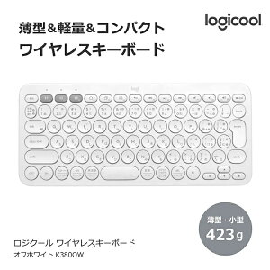 WN[ Logicool L[{[h K380 Chrome/Android/iPadOS/iOS/Mac/Windows11Ή ItzCg K380OW CX Bluetooth