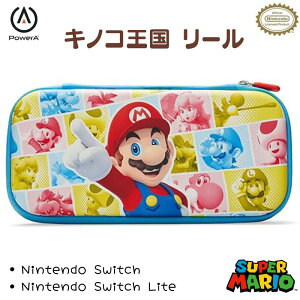 PowerA Nintendo Switch LOP[X X[p[}I LmR [ Mushroom Kingdom Reel }I XCb` XCb`Cg یP[X sAi