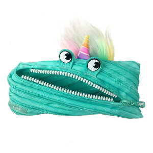 zipit ジップイット ユニコーンモンスター ピンク ターコイズ ペンケース ペンポーチ ポーチ 筆箱 ペン入れ 代引不可商品