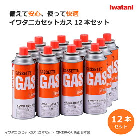 IWATANI イワタニ カセットガス 12本セット カセットフーシリーズ CB-250-OR 純正 日本製 大容量 まとめ買い アウトドア カセットコンロ コンロ バーナー ストーブ 災害 備蓄 防災 沖縄、離島不可