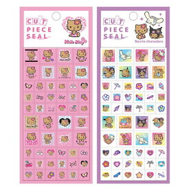 サンリオ カットピースシール 日焼けシリーズ ハローキティ サンリオキャラクターズ タイルシール ハイビスカス ギャル 夏 Sanrio シール ステッカー クラックス CRUX ★サンリオシール★ 代引不可商品