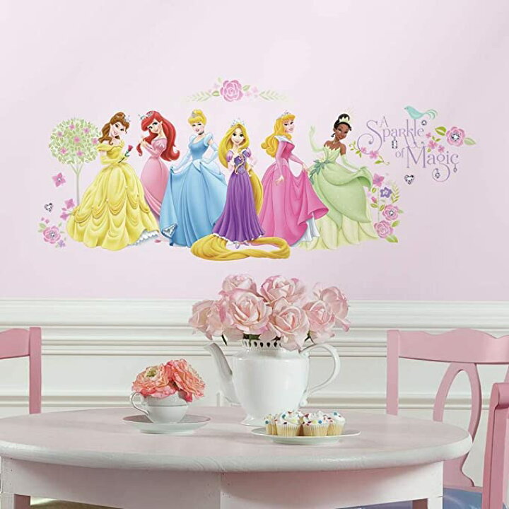 楽天市場 Roommates ディズニープリンセス ウォールステッカー Rmk1903scs 子供部屋 賃貸ok 壁紙 貼ってはがせる 代引不可商品 World Free Store
