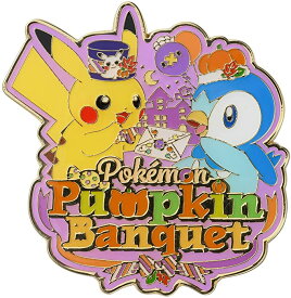 ポケモンセンターオリジナル ロゴ ピンズ Pokemon Pumpkin Banquet ハロウィン Halloween 代引不可商品