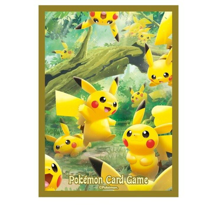 楽天市場 ポケモンカードゲーム デッキシールド スリーブ ピカチュウの森 Ver 2 代引不可商品 Wfs World Free Store