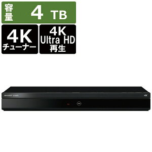 �V���[�v SHARP �u���[���C���R�[�_�[ AQUOS�u���[���C 4B-C40EW3 4TB 2�ԑg�����^�� BS�ECS 4K�`���[�i�[����