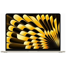アップル Apple MacBook Air 15インチ Apple M2チップ搭載モデル 2023年モデル SSD:256GB メモリ:8GB 8コアCPUと10コアGPU スターライトMQKU3JA