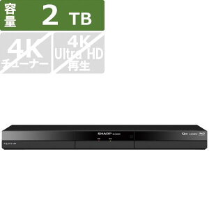 SHARP �V���[�v �u���[���C���R�[�_�[ AQUOS �A�N�I�X 2B-C20GW1 2TB 2�ԑg�����^��