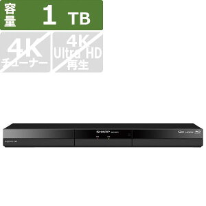SHARP �V���[�v �u���[���C���R�[�_�[ AQUOS �A�N�I�X 2B-C10GW1 1TB 2�ԑg�����^��