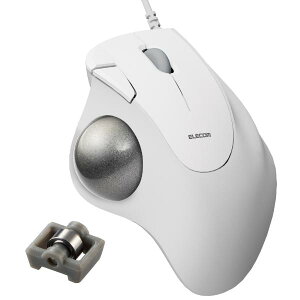 ELECOM �G���R�� �}�E�X �g���b�N�{�[�� IST �x�A�����O���f�� Chrome/Mac/Windows11�Ή� �z���C�g M-IT11URWH IR LED �L�� 5�{�^�� USB