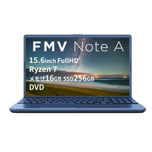 FUJITSU �x�m�� �m�[�g�p�\�R�� FMV Note A�V���[�Y A700-K3 ���^���b�N�u���[ FMVA700K3L 15.6�^ AMD Ryzen 7 �������F16GB SSD�F256GB 2025�N10�����f��